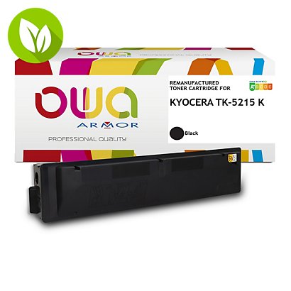 OWA K16190OW Tóner remanufacturado, compatible con KYOCERA TK-5215K (1T02R60NL0), negro