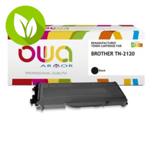 OWA K18000OW Tóner remanufacturado, compatible con BROTHER TN-2120, TN2120, Capacidad Jumbo, negro OWA K18000OW Tóner remanufacturado, compatible con BROTHER TN-2120, TN2120, Capacidad Jumbo, negro