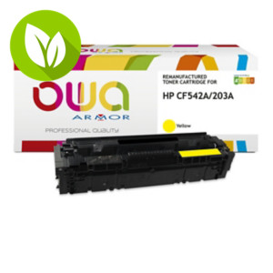 OWA K18115OW Tóner remanufacturado, compatible con HP 203A (CF542A), amarillo OWA K18115OW Tóner remanufacturado, compatible con HP 203A (CF542A), amarillo