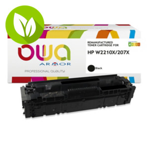 OWA K18891OW Tóner remanufacturado, compatible con HP 207X (W2210X), Alta Capacidad, negro OWA K18891OW Tóner remanufacturado, compatible con HP 207X (W2210X), Alta Capacidad, negro