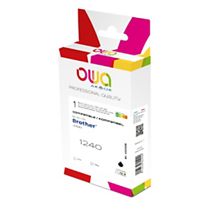 OWA K20333OW Cartouche d'encre remanufacturée compatible BROTHER LC1240 - Noir