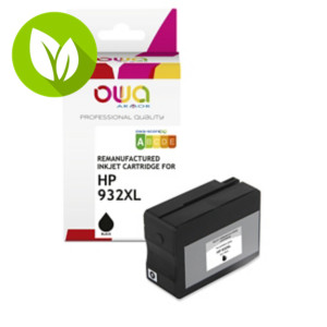 OWA K20425OW Cartucho de tinta remanufacturado, compatible con HP 932XL (CN053AE), Alta Capacidad, negro OWA K20425OW Cartucho de tinta remanufacturado, compatible con HP 932XL (CN053AE), Alta Capacidad, negro