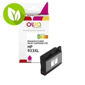OWA K20427OW Cartucho de tinta remanufacturado, compatible con HP 933XL (CN055AE), Alta Capacidad, magenta OWA K20427OW Cartucho de tinta remanufacturado, compatible con HP 933XL (CN055AE), Alta Capacidad, magenta