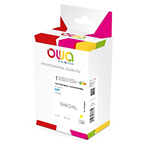 OWA K20448OW Cartouche d'encre remanufacturée compatible HP 940XL C4909AE - Jaune