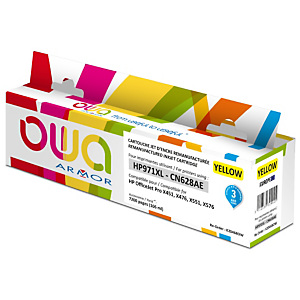 OWA K20468OW Cartouche d'encre remanufacturée compatible HP 971XL CN628AE - Jaune