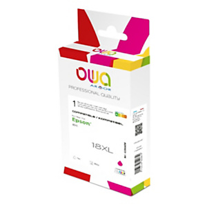 OWA K20504OW Cartouche d'encre remanufacturée compatible EPSON 18XL - Magenta
