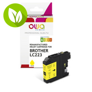 OWA K20620OW Cartucho de tinta remanufacturado, compatible con BROTHER LC-223Y (LC223Y), amarillo OWA K20620OW Cartucho de tinta remanufacturado, compatible con BROTHER LC-223Y (LC223Y), amarillo