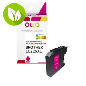 OWA K20622OW Cartucho de tinta remanufacturado, compatible con BROTHER LC-225XLM (LC225XLM), Alta Capacidad, magenta OWA K20622OW Cartucho de tinta remanufacturado, compatible con BROTHER LC-225XLM (LC225XLM), Alta Capacidad, magenta