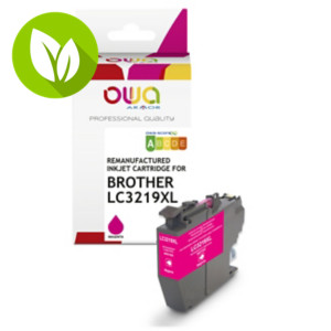OWA K20782OW Cartucho de tinta remanufacturado, compatible con BROTHER LC-3219XLM (LC3219XLM), Alta Capacidad, magenta OWA K20782OW Cartucho de tinta remanufacturado, compatible con BROTHER LC-3219XLM (LC3219XLM), Alta Capacidad, magenta