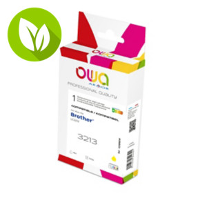 OWA K20818OW Cartucho de tinta remanufacturado, compatible con BROTHER LC-3213Y (LC3213Y), amarillo OWA K20818OW Cartucho de tinta remanufacturado, compatible con BROTHER LC-3213Y (LC3213Y), amarillo