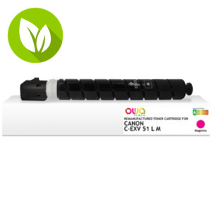 OWA K40143OW Tóner remanufacturado, compatible con CANON C-EXV 51L M (0486C002), magenta OWA K40143OW Tóner remanufacturado, compatible con CANON C-EXV 51L M (0486C002), magenta
