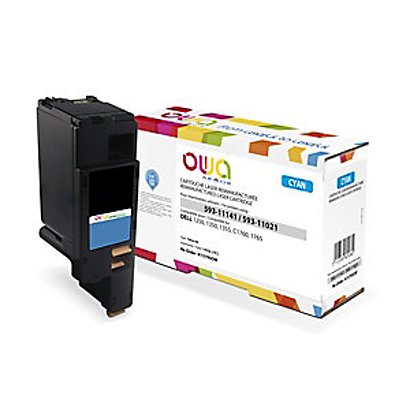 OWA Toner d'encre remanufacturé, compatible pour Dell 593-11021 - Cyan