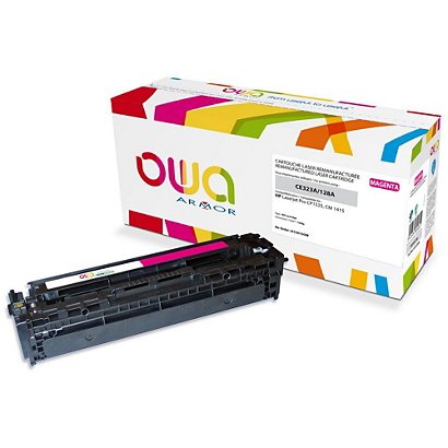 OWA Toner d'encre remanufacturé, compatible pour HP 128A CE323A - Magenta