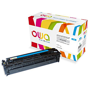 OWA Toner d'encre remanufacturé, compatible pour HP 131A CF211A - Cyan