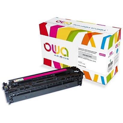 OWA Toner d'encre remanufacturé, compatible pour HP 131A CF213A - Magenta