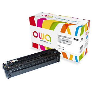 OWA Toner d'encre remanufacturé, compatible pour HP 131X CF210X - Noir
