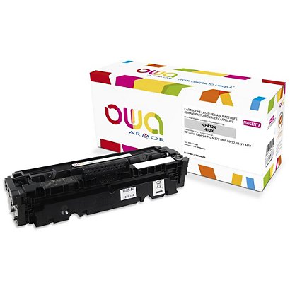 OWA Toner d'encre remanufacturé, compatible pour HP 410X CF413X - Magenta