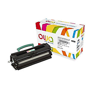 OWA Toner d'encre remanufacturé, compatible pour LEXMARK E250A21E / E250A11E - Noir