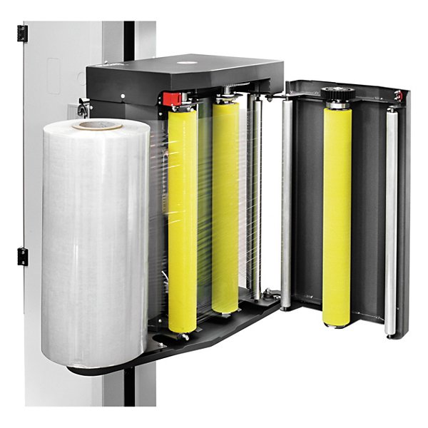 Owijarka z platformą obrotową i zmotoryzowanym rozciąganiem wstępnym RAJA - 3