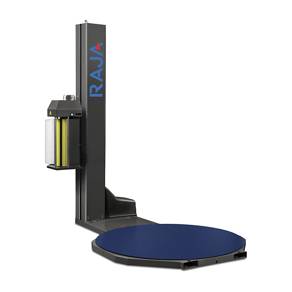 Owijarka z platformą obrotową i zmotoryzowanym rozciąganiem wstępnym RAJA - 1
