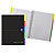 Oxford Black and Colours Europeanbook 5 Cuaderno, A4+, cuadriculado, 100 hojas, cubiertas extraduras, hojas troqueladas con pestañas separadoras, negro - 1