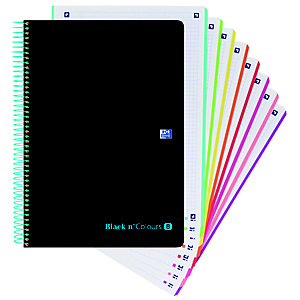 Oxford Black'n Colours Europeanbook 8 Cuaderno, A4+, cuadriculado, 160 hojas, cubierta polipropileno, negro, compatible con SCRIBZEE® Oxford Black'n Colours Europeanbook 8 Cuaderno, A4+, cuadriculado, 160 hojas, cubierta polipropileno, negro, compatible con SCRIBZEE®