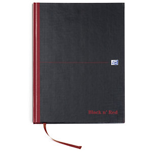 Oxford Black n' Red notebook