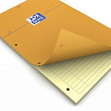 Oxford Bloc con tapa, A4, rayado horizontal, 80 hojas, cubierta cartón plastificado, amarillo Oxford Bloc con tapa, A4, rayado horizontal, 80 hojas, cubierta cartón plastificado, amarillo
