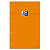 OXFORD Bloc de direction agrafé en tête 160 pages 80g lignées 21x32 Couverture Orange - 1