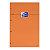 Oxford Bloc notes orange A4 21 x 29,7 cm - 80g - Perforé 4 trous - Petits carreaux 5x5 - 80 feuilles - 2