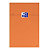 Oxford Bloc notes orange agrafé 21 x 32 cm - 80g - Petits carreaux 5x5 - 80 feuilles - 2