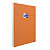 Oxford Bloc notes orange agrafé A4 21 x 29,7 cm - 80g - Petits carreaux 5x5 - 80 feuilles - 1