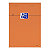 Oxford Bloc notes orange agrafé A5 14,8 x 21 cm - 80g - Petits carreaux 5x5 - 80 feuilles - 2