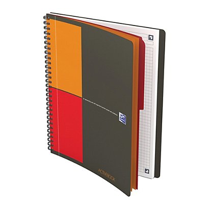 OXFORD Blocco spiralato International Favorit - formato Activebook - 18 x 25cm - 80gr - 80 fogli - 1