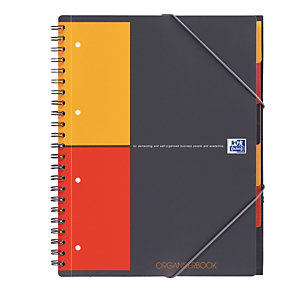 OXFORD Blocco spiralato Organiser Book - 5mm con margine - 240 x 297mm - 80gr - 80 fogli