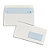 OXFORD Boîte de 200 enveloppes blanches auto-adhésives 90g format 110x220mm DL fenêtre 45x100mm - 1