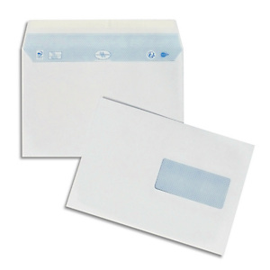 OXFORD Boîte de 200 enveloppes blanches auto-adhésives 90g format 162X229mm C5 fenêtre 45x100mm OXFORD Boîte de 200 enveloppes blanches auto-adhésives 90g format 162X229mm C5 fenêtre 45x100mm