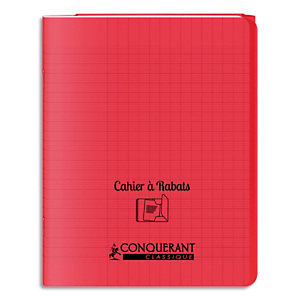 OXFORD C9 Cahier 17x22, 96 pages, 90g, Seyès, couverture polypro Rouge avec rabat OXFORD C9 Cahier 17x22, 96 pages, 90g, Seyès, couverture polypro Rouge avec rabat