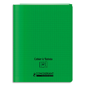OXFORD C9 Cahier 17x22, 96 pages, 90g, Seyès, couverture polypro Vert avec rabat OXFORD C9 Cahier 17x22, 96 pages, 90g, Seyès, couverture polypro Vert avec rabat
