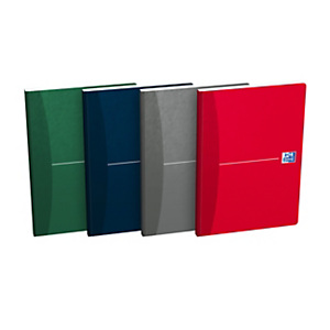 Lot de 5 - Oxford Cahier agrafé Office Essentials A5 14,8 x 21 cm - 90g - Petits carreaux 5x5 - 192
