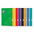 OXFORD Cahier Color Life piqûre 96 pages Seyès format 24x32cm. Carte kraft recyclé. Coloris assortis - 1