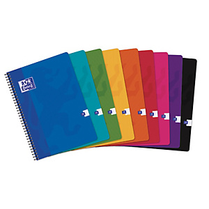 OXFORD Cahier Color Life spiralé 100 pages grands carreaux Seyès grand format 21x29,7cm. Couverture carte OXFORD Cahier Color Life spiralé 100 pages grands carreaux Seyès grand format 21x29,7cm. Couverture carte