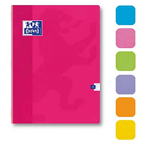OXFORD Cahier COLORLIFE piqûre 48 pages grands carreaux Séyès 17x22cm. Couverture carte épaisse OXFORD Cahier COLORLIFE piqûre 48 pages grands carreaux Séyès 17x22cm. Couverture carte épaisse