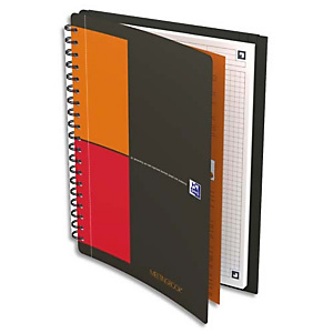 OXFORD Cahier Meetingbook I-CONNECT spirale 160 pages 5x5 18,5x25cm (format tablette). Couverture PP