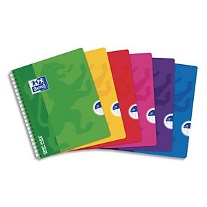 OXFORD Cahier OPEN FLEX spirale 180 pages 17x22cm grands carreaux Séyès. Couverture polypro OXFORD Cahier OPEN FLEX spirale 180 pages 17x22cm grands carreaux Séyès. Couverture polypro