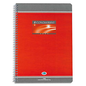 Oxford Cahier à spirale A4 21 x 29,7 cm, 180 pages grands carreaux Seyès 70 g/m² NF 66 Oxford Cahier à spirale A4 21 x 29,7 cm, 180 pages grands carreaux Seyès 70 g/m² NF 66