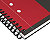 Oxford Cahier à spirale International Activebook 17,6 x 25 cm - 80g - Perforé 4 trous - Petits carreaux 5x5 - 160 pages - 8