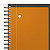 Oxford Cahier à spirale International Activebook 24 x 29,7 cm - 80g - Perforé 4 trous - Petits carreaux 5x5 - 160 pages - 9