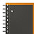 Oxford Cahier à spirale International Filingbook 21,6 x 35,6 cm - 90g - Perforé 4 trous - Ligné 6 mm - 200 pages - 7