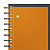 Oxford Cahier à spirale International Filingbook 21,6 x 35,6 cm - 90g - Perforé 4 trous - Petits carreaux 5x5 - 200 pages - 7